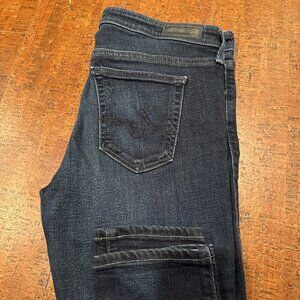 AG Adriano Goldschmied Women’s 28 Skinny Dark Wash Blue Jeans